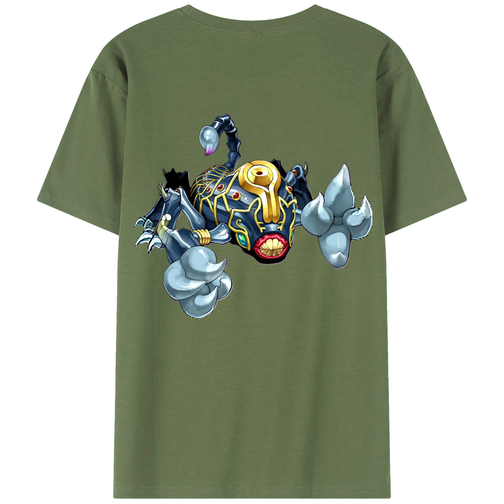 （画像用） 遊☆戯☆王 Yu-Gi-Oh! 綿100％ メンズ半袖Tシャツ（バックプリント） 通気性